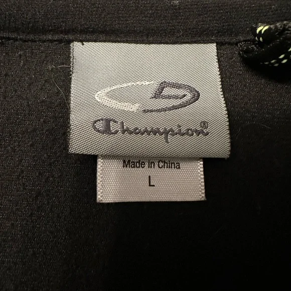 Champion Men's Black Windbreaker Jacket - Picture 6 of 7